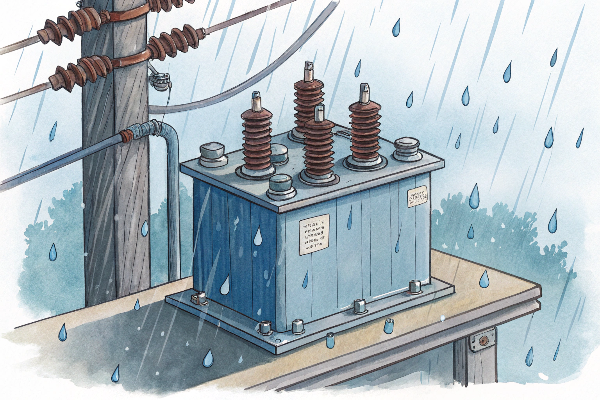 Rainfall impact on transformer components rain effects on transformer