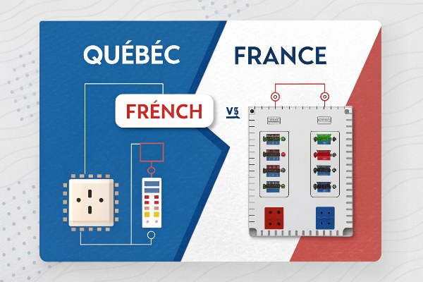 comparison of Quebec French vs Standard French