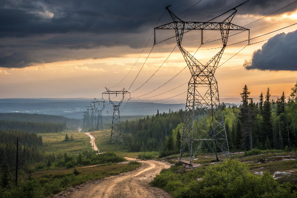 Hydro-Québec 735 kV Transmission Lines 735 kV transmission lines in Quebec landscape