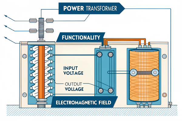 Power transformer functionality diagram