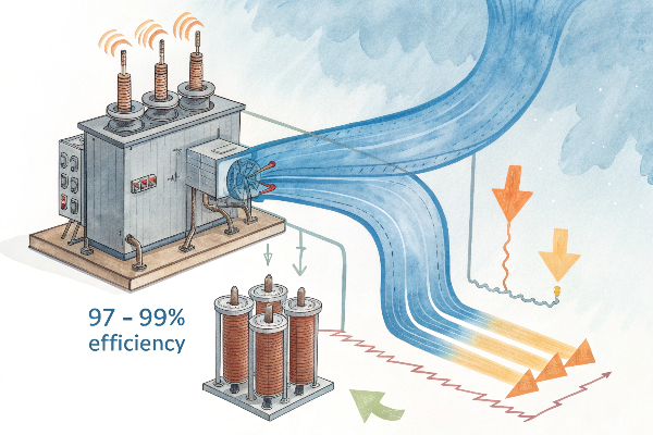 transformer efficiency diagram
