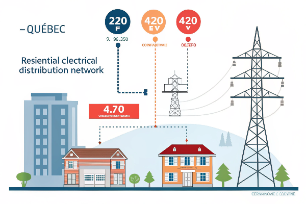 Quebec Electrical Distribution Network Quebec residential power distribution system