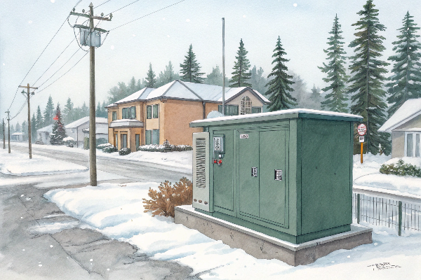 Common Canadian transformer installation