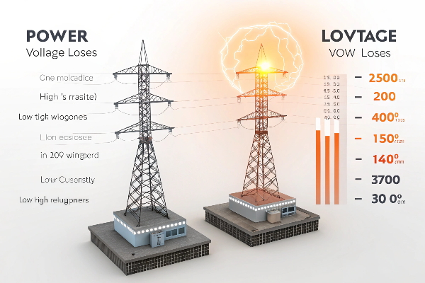 [power transmission](https://en.wikipedia.org/wiki/Electric_power_transmission) line loss comparison