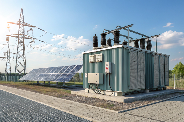 Outdoor oil-filled transformer installation