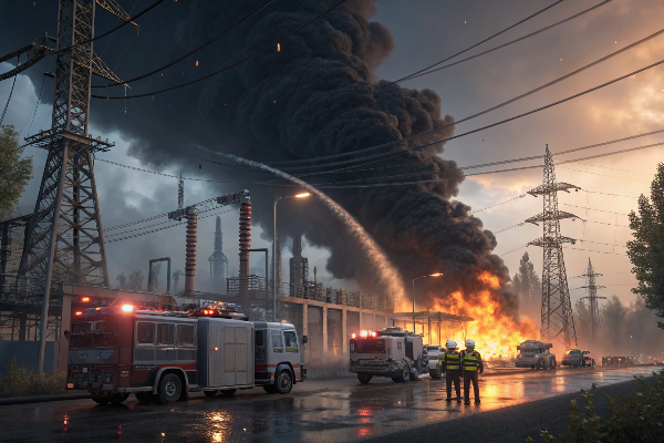 [transformer fire](https://www.firetrace.com/fire-protection-blog/how-to-protect-a-transformer-from-fire) with emergency response