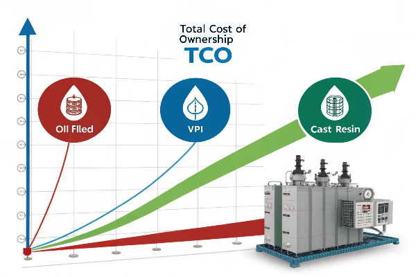 financial analysis chart showing TCO comparison