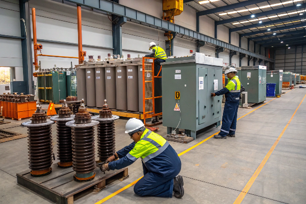 transformer recycling facility processing end-of-life units