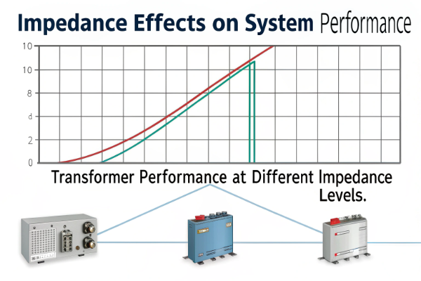 Graph showing relationship between impedance and voltage drop high impedance effects