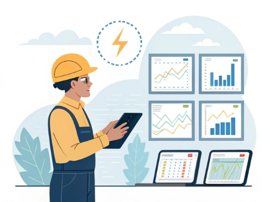 Engineer analyzing BIL calculation data