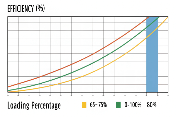 transformer loading efficiency curve